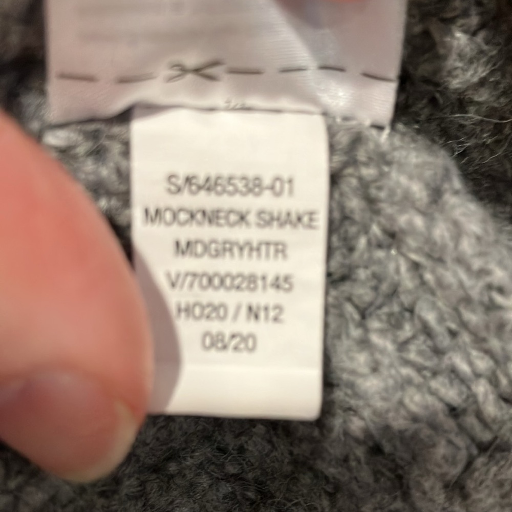 Old Navy Mockneck Cropped Gray XL Sweater - Picture 5 of 7
